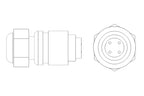 TTD Replacement IP67 4-Pin Plug Assembly