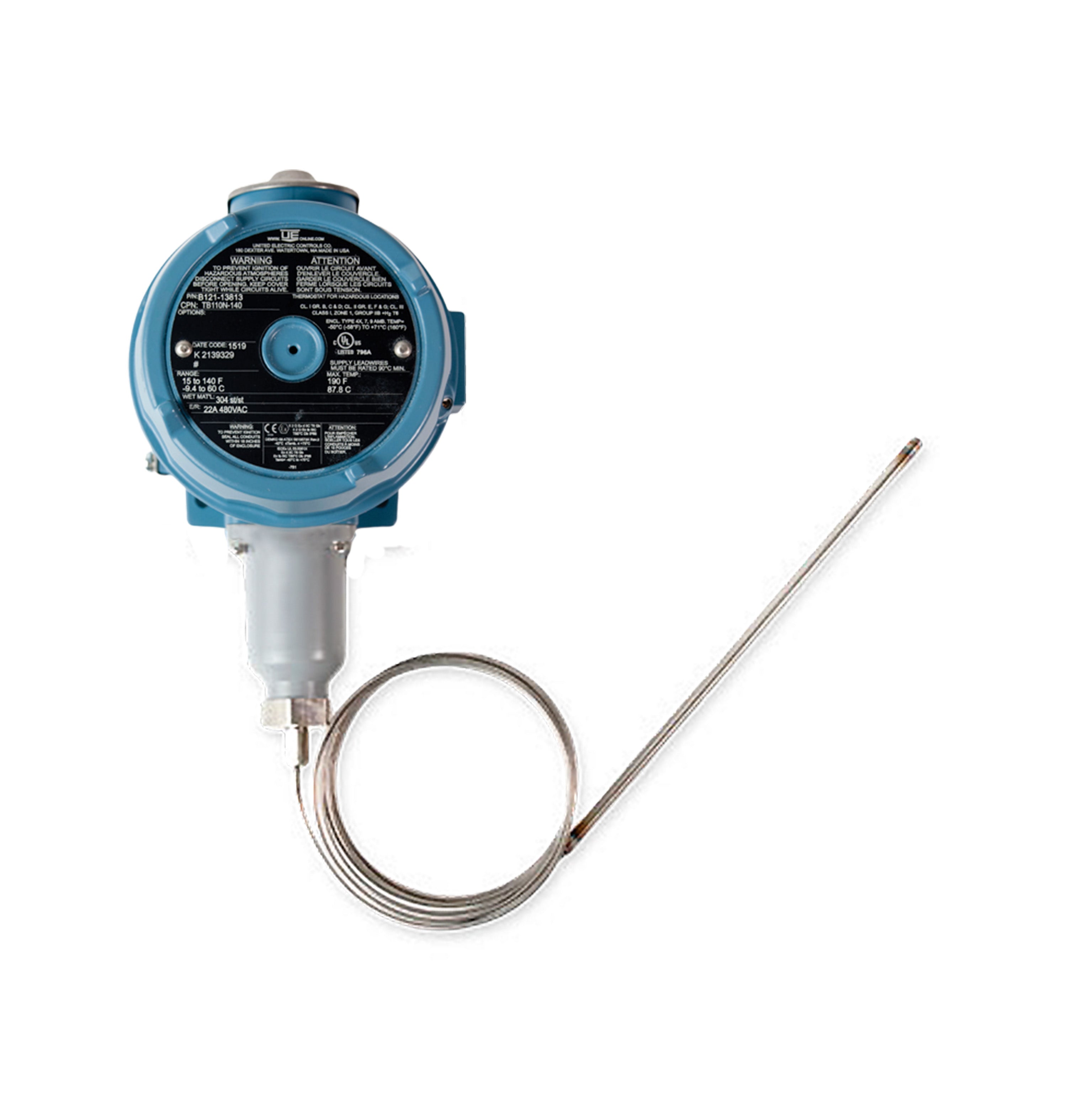 Hazardous Area Bulb-and-Capillary Temperature Controller