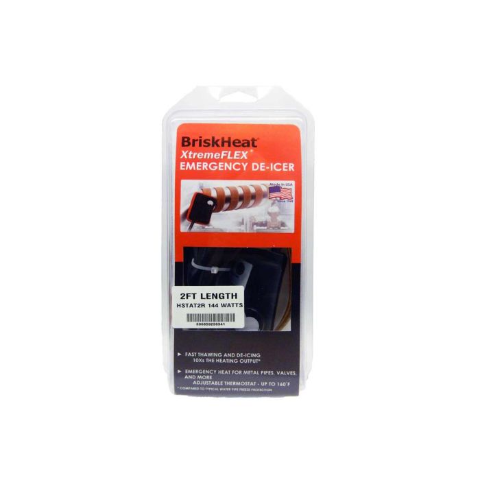 Emergency De-Icer Silicone Rubber Heating Tape with Adjustable Thermostat Control (HSTAT-R)
