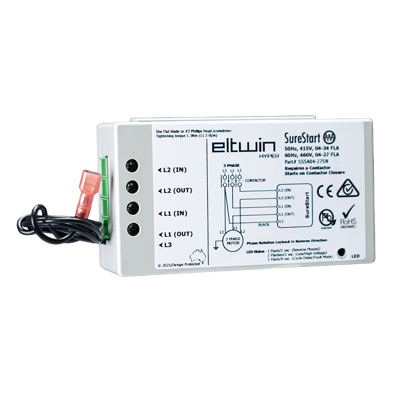 SureStart, Three Phase Compressor Soft Starter for HVAC Units and Heat Pumps