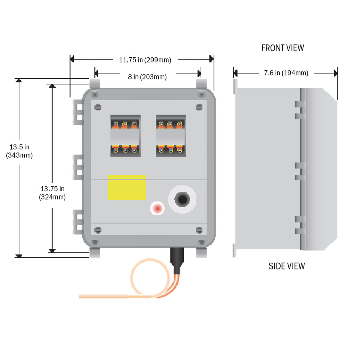 TB4000 High-Capacity Bulb-and-Capillary Temperature Controller