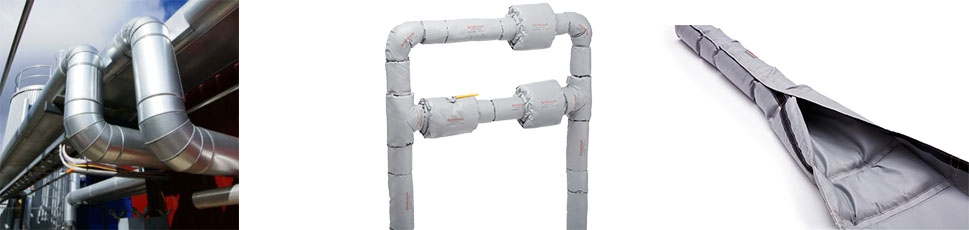 Steam pipe insulation - Silver Series Cloth Insulators