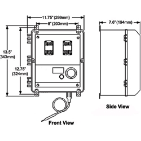 High Capacity Bulb and Capillary Temperature Controller