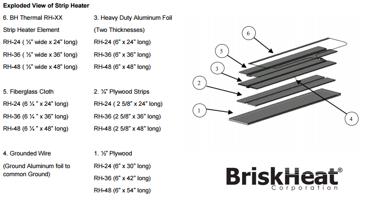 Briskheat Strip Heater view